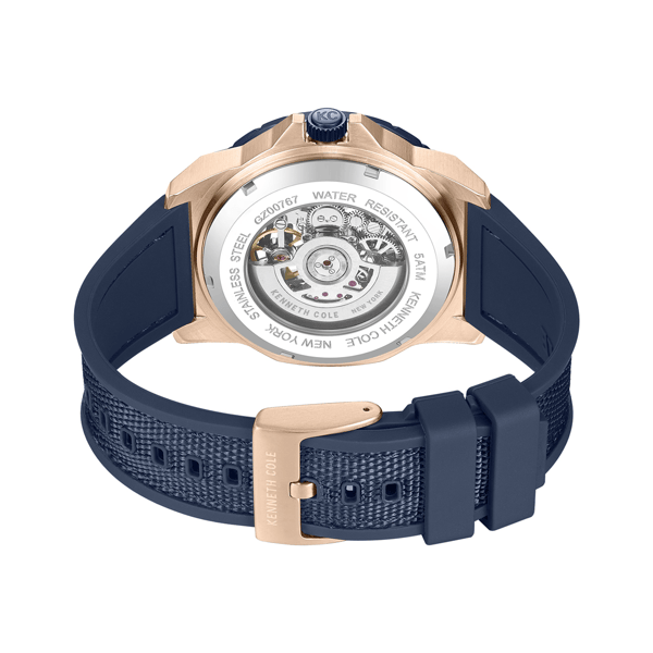 Mens Kenneth Cole New York® Automatic Blue Watch - KCWGZ0076702