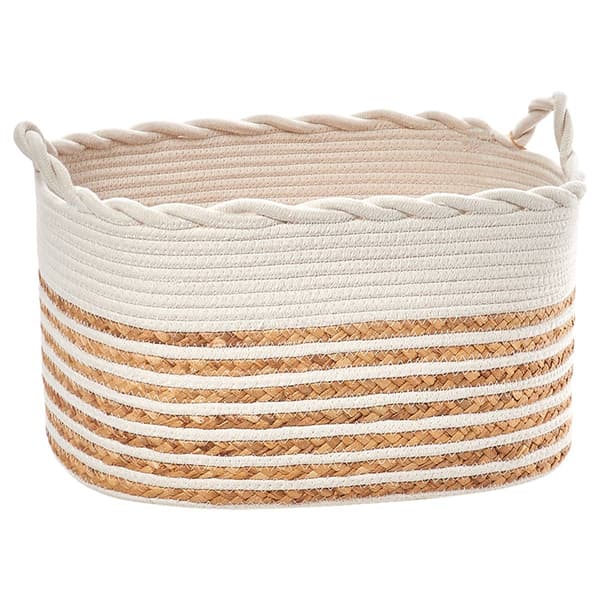 Bombay Medium Water Hyacinth Braided Shelf Tote - image 