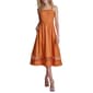 Womens DKNY Sleeveless Linen Blend Loop Lace Midi Dress - image 3
