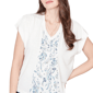 Womens Skye’s the Limit Fresh Start V Neck Ditsy Floral Blouse - image 5