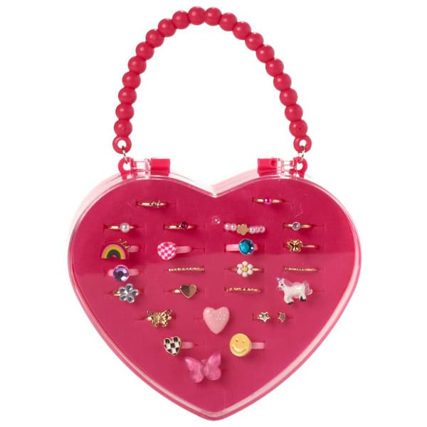 Girls Capelli® New York 24pc. Heart Box Ring Set