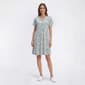 Womens White Orchid Short Sleeve V-Neck Floral Nightshirt - image 1