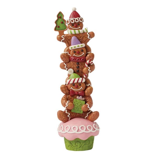 Jim Shore Gingerbread Christmas Stacked Christmas Figurine