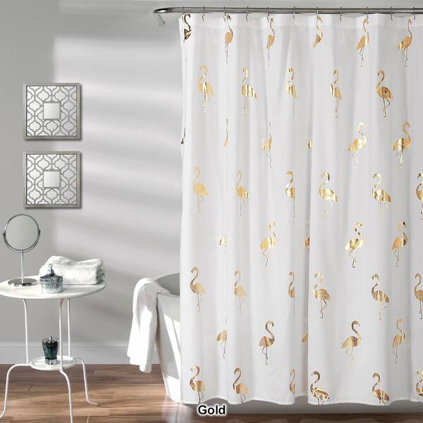 Lush Decor&#40;R&#41; Flamingo Shower Curtain - image 