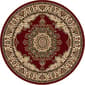 Tayse Sensation Fiona Red Round Area Rug - 5'3 - image 1