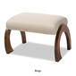 Baxton Studio Sandrine Wood Ottoman - image 5