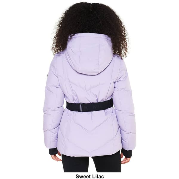 Womens Michael Kors Short Puffer Jacket w/Back Logo