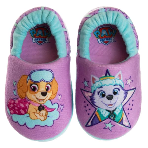 Little Girls Nickelodeon Paw Patrol Everest & Skye Slippers