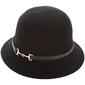 Womens Madd Hatter Gold Trim Cloche Hat - image 2