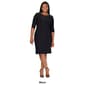 Plus Size 24/7 Comfort Apparel Shimmer Bodycon Mini Party Dress - image 6