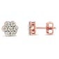 Diamond Classics™ 10kt. Diamond Floral Stud Earrings - image 2