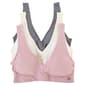 Womens Danskin 3pk. Missy Seamless Deep V Bralette DS8233-3PKBC - image 1