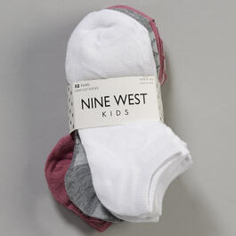 Girls Nine West 12pk. Solid & Heart Low Cut Socks