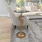 9th & Pike® Gold Aluminum Coastal Accent Table - image 7