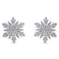Enchanted by Disney Sterling Silver Elsa Snowflake Earrings - image 1