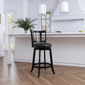 HH2 Home Presque Isle Black Wood Counter Height Swivel Stool - image 1