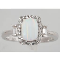 Gemstone Classics™ Created Opal & Sapphire Ring