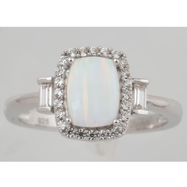 Gemstone Classics™ Created Opal & Sapphire Ring