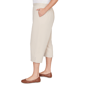 Plus Size Alfred Dunner Classics_S6 Solid Twill Button Hem Capri - image 4