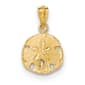 Gold Classics&#40;tm&#41; 14kt. Textured Sand Dollar Pendant - image 1