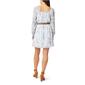 Juniors Wallflower Smock Floral Chiffon Belted A-Line Dress - image 2