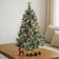 Puleo International 3ft Pre-Lit Adorned Snowy Pine Christmas Tree - image 3