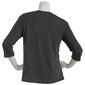 Womens Tru Self 3/4 Sleeve Button Shoulder Sunflower Graphic Tee - image 2