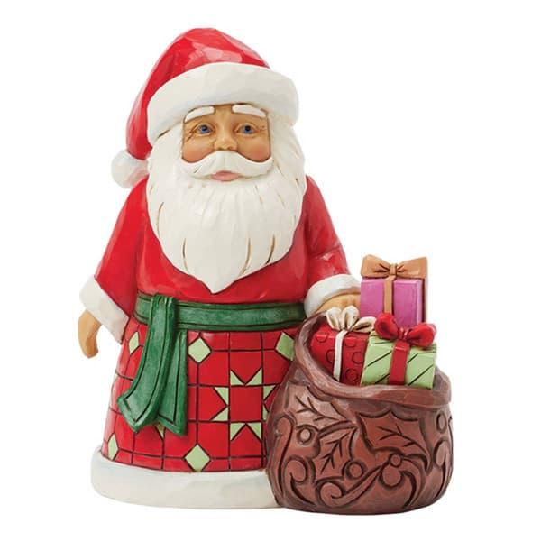 Jim Shore Santa with Toy Bag Pint Christmas Figurine