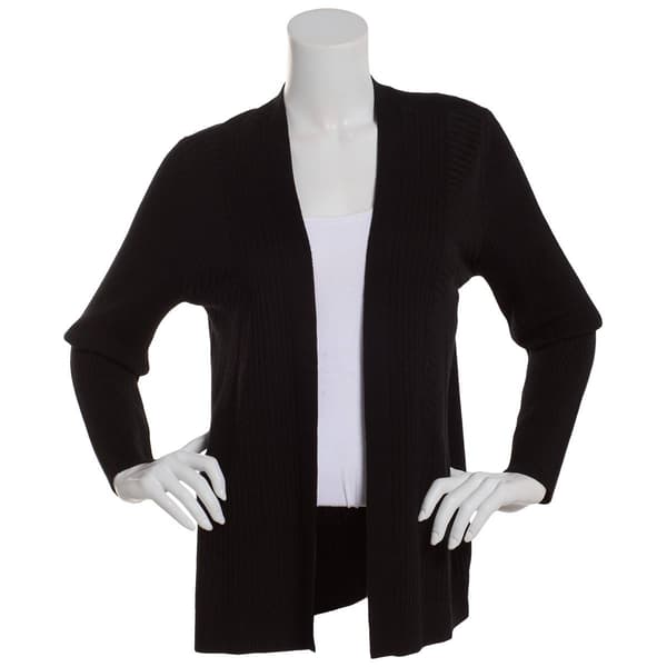 Womens Chloe & Jasmine Ribbed Open Cardigan