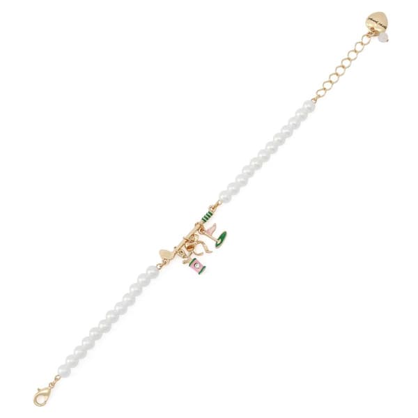 Betsey Johnson Golf Charm Pearl Strand Bracelet