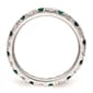 Pure Fire 14kt. White Gold Lab Created Alexandrite Eternity Band - image 4
