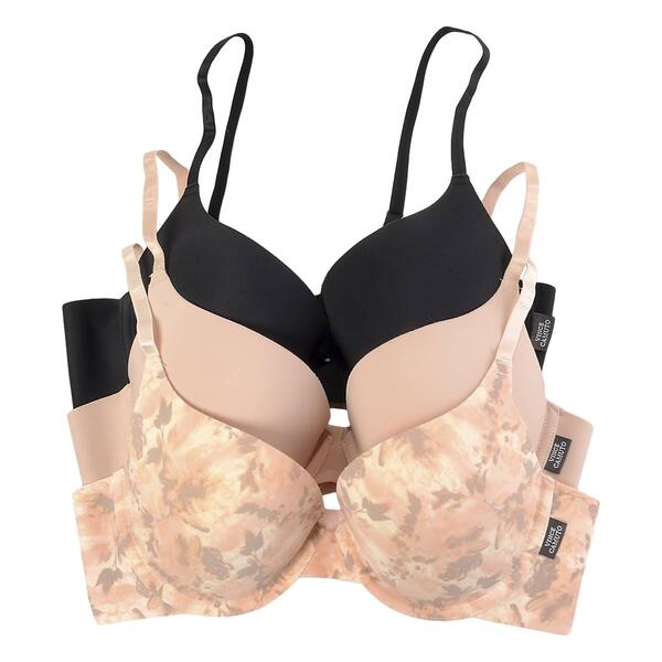 Womens Vince Camuto 3pk. Laser Cut Underwire Bras VCO51686JB - image 