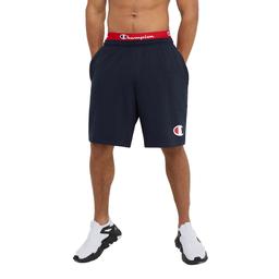 Mens Champion Screened Logo Jersey Knit Active Shorts