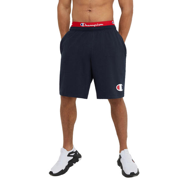 Mens Champion Screened Logo Jersey Knit Active Shorts - image 