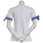 Womens Nautica Solid Chambray Short Tie Sleeve Knit Blouse - image 5