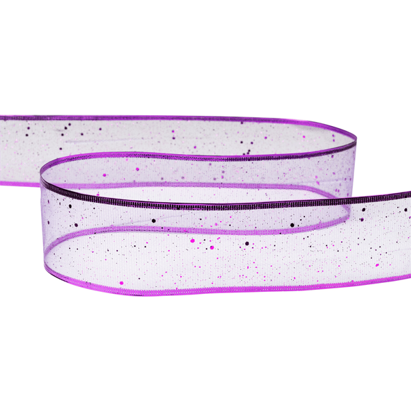 Northlight 12pk. Shimmering Purple Wired Christmas Ribbon Spools