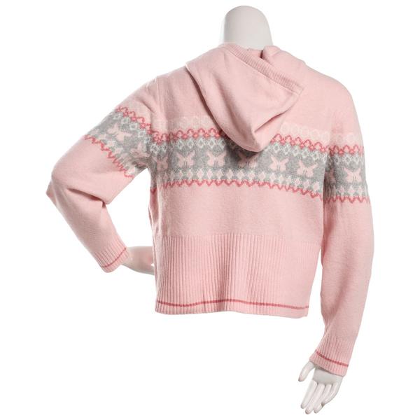 Juniors Plus Madden Girl Jacquard Double Zip Sweater Hoodie
