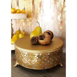 9th & Pike&#174; Metal & Glass Mosaic Tiered Cake Stand