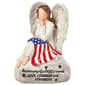 Resin Memorial Angel w/ USA Flag - image 1