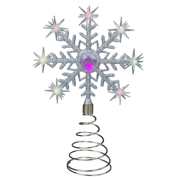 Northlight Seasonal 11in. LED Snowflake Christmas Tree Topper
