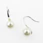 Rosa Rhinestones Pearl Wire Drop Earrings - image 1