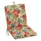 Jordan Manufacturing French Edge Chair Pad - Beige/Rust Floral - image 1