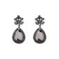 Ashley Cooper(tm) Black & Hematite-Tone Rhinestone Drop Earrings - image 1