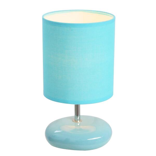Simple Designs Stonies Small Stone Look Table Bedside Lamp - image 