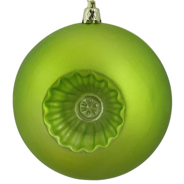 DAK 6ct. Green Retro Reflect or Matte Christmas Ball Ornaments