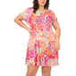 Plus Size MSK S/S Print Ity Pocket Dress - image 1