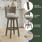 HH2 Home Rhys Adjustable Height Swivel Stool with Ladder Back - image 10