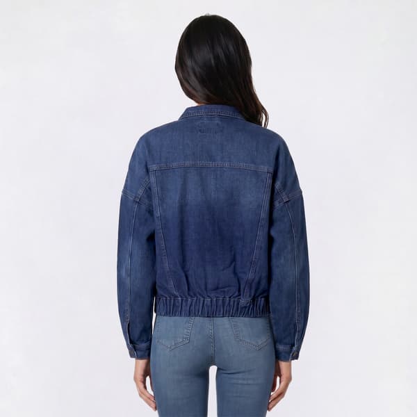 Juniors YMI® 80''s Denim Bomber Jacket