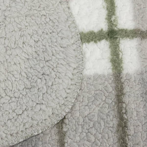 Mantolok Reversible Sherpa Plaid Throw