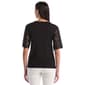 Womens Rafaella® Elbow Lace Sleeve Blouse - image 2